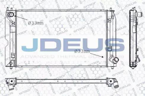 Jdeus RA0280190 - Radiators, Motora dzesēšanas sistēma autodraugiem.lv