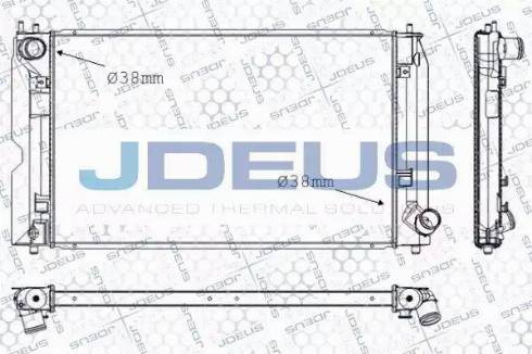 Jdeus RA0280150 - Radiators, Motora dzesēšanas sistēma autodraugiem.lv