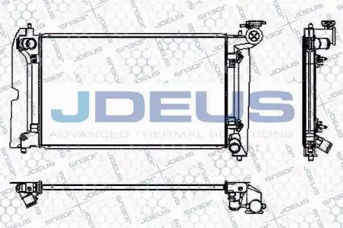 Jdeus RA0280100 - Radiators, Motora dzesēšanas sistēma autodraugiem.lv