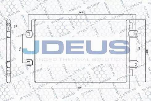 Jdeus RA7230920 - Kondensators, Gaisa kond. sistēma autodraugiem.lv