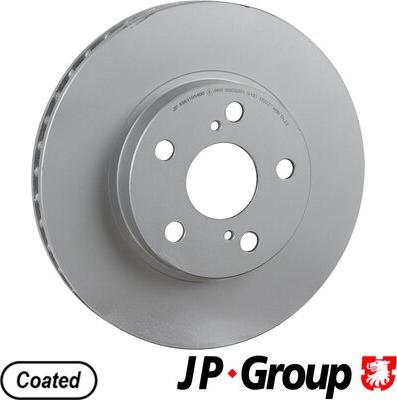 JP Group 4863105400 - Bremžu diski autodraugiem.lv
