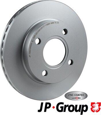 JP Group 1563104500 - Bremžu diski autodraugiem.lv