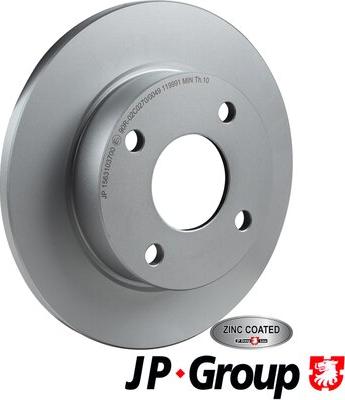 JP Group 1563103700 - Bremžu diski autodraugiem.lv