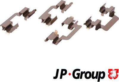 JP Group 1163650710 - Piederumu komplekts, Disku bremžu uzlikas autodraugiem.lv