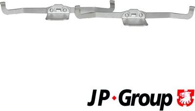 JP Group 1163651110 - Piederumu komplekts, Disku bremžu uzlikas autodraugiem.lv