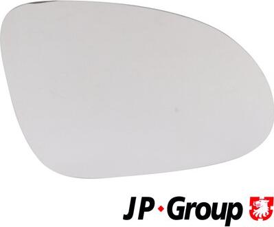 JP Group 1189304580 - Spoguļstikls, Ārējais atpakaļskata spogulis autodraugiem.lv