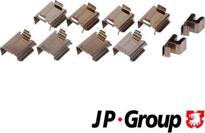 JP Group 1263650310 - Piederumu komplekts, Disku bremžu uzlikas autodraugiem.lv