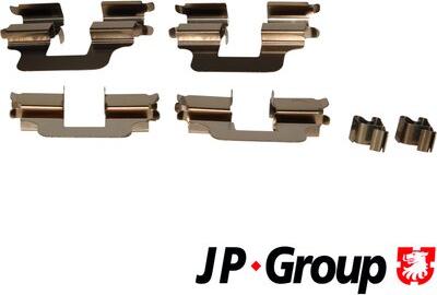 JP Group 1263650710 - Piederumu komplekts, Disku bremžu uzlikas autodraugiem.lv