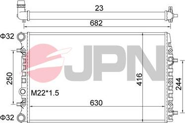 JPN 60C9056-JPN - Radiators, Motora dzesēšanas sistēma autodraugiem.lv