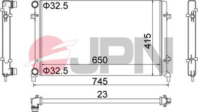 JPN 60C9058-JPN - Radiators, Motora dzesēšanas sistēma autodraugiem.lv