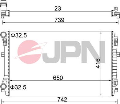 JPN 60C9069-JPN - Radiators, Motora dzesēšanas sistēma autodraugiem.lv