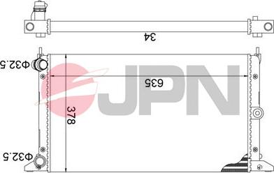 JPN 60C9068-JPN - Radiators, Motora dzesēšanas sistēma autodraugiem.lv