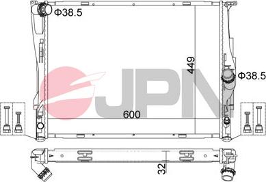 JPN 60C9009-JPN - Radiators, Motora dzesēšanas sistēma autodraugiem.lv