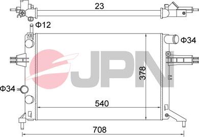 JPN 60C9032-JPN - Radiators, Motora dzesēšanas sistēma autodraugiem.lv