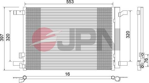 JPN 60C9079-JPN - Kondensators, Gaisa kond. sistēma autodraugiem.lv
