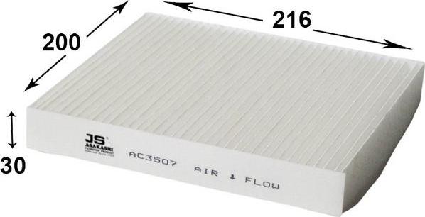 JS Asakashi AC3507 - Filtrs, Salona telpas gaiss autodraugiem.lv