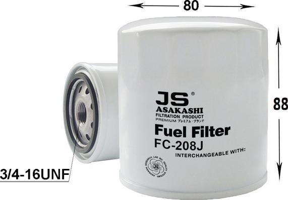 JS Asakashi FC208J - Degvielas filtrs autodraugiem.lv