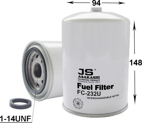 JS Asakashi FC232U - Degvielas filtrs autodraugiem.lv