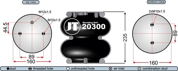 Juratek JAB20303E - Pneimoatsperes spilvens, Pneimopiekare autodraugiem.lv