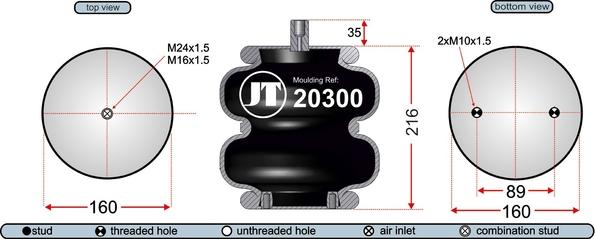 Juratek JAB20307 - Pneimoatsperes spilvens, Pneimopiekare autodraugiem.lv