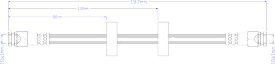 Juratek JBH1665 - Bremžu šļūtene autodraugiem.lv