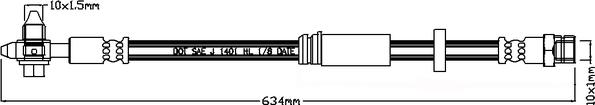 Juratek JBH1144 - Bremžu šļūtene autodraugiem.lv