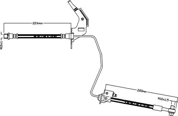 Juratek JBH1117R - Bremžu šļūtene autodraugiem.lv