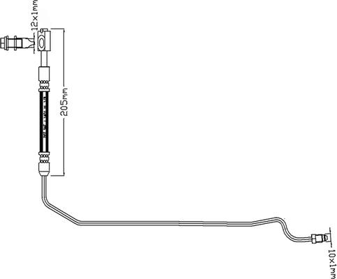 Juratek JBH1185L - Bremžu šļūtene autodraugiem.lv