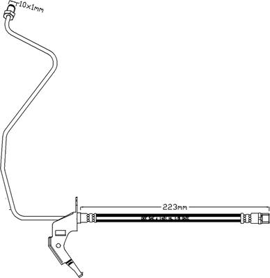 Juratek JBH1129L - Bremžu šļūtene autodraugiem.lv