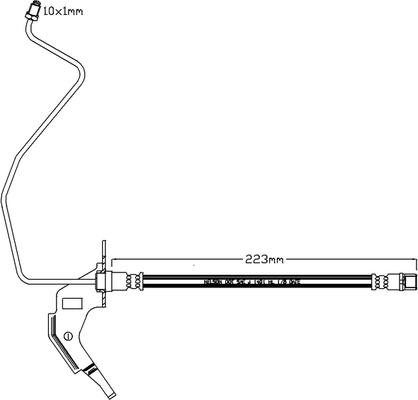 Juratek JBH1129R - Bremžu šļūtene autodraugiem.lv