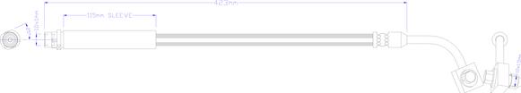 Juratek JBH1259L - Bremžu šļūtene autodraugiem.lv