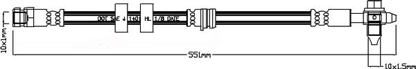 Juratek JBH1280 - Bremžu šļūtene autodraugiem.lv