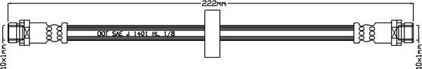 Juratek JBH1273 - Bremžu šļūtene autodraugiem.lv