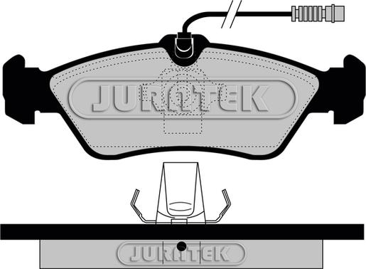 Juratek JCP1045 - Bremžu uzliku kompl., Disku bremzes autodraugiem.lv