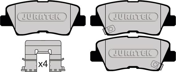 Juratek JCP8114 - Bremžu uzliku kompl., Disku bremzes autodraugiem.lv