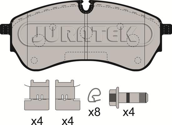 Juratek JCP8205 - Bremžu uzliku kompl., Disku bremzes autodraugiem.lv