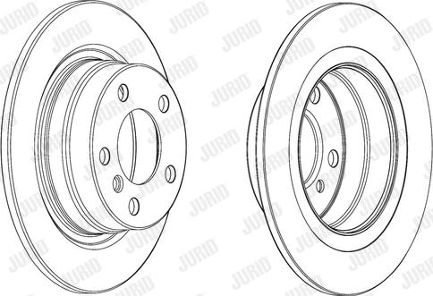 Jurid 562905JC-1 - Bremžu diski autodraugiem.lv