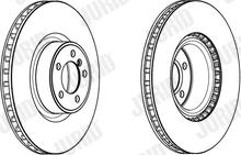 Jurid 562983JC-1 - Bremžu diski autodraugiem.lv