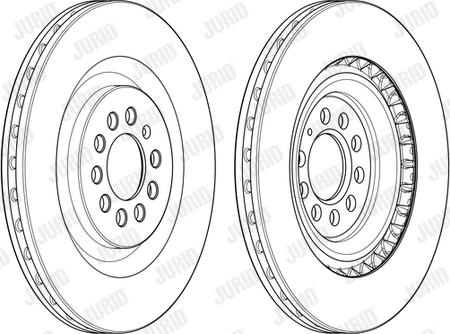 Jurid 562597JC-1 - Bremžu diski autodraugiem.lv
