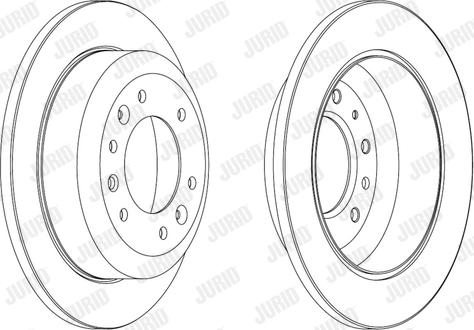 Jurid 562869JC-1 - Bremžu diski autodraugiem.lv