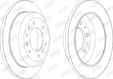 Jurid 562869JC - Bremžu diski autodraugiem.lv