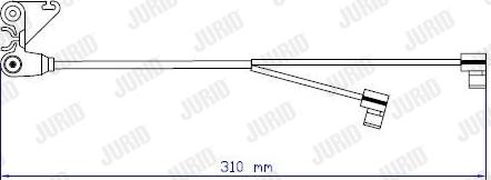 Jurid 587060 - Indikators, Bremžu uzliku nodilums autodraugiem.lv