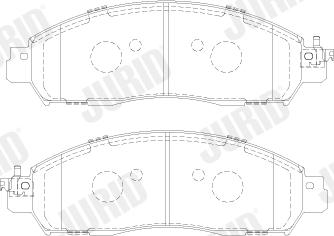 Jurid 574029J - Bremžu uzliku kompl., Disku bremzes autodraugiem.lv