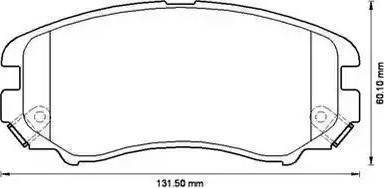 Sangsin Brake SP1182 - Bremžu uzliku kompl., Disku bremzes autodraugiem.lv