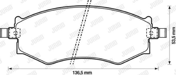 Jurid 572339J - Bremžu uzliku kompl., Disku bremzes autodraugiem.lv