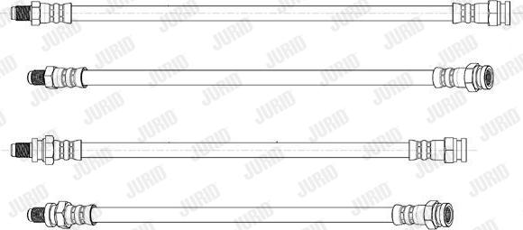 Jurid 173161J - Bremžu šļūtene autodraugiem.lv