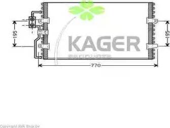 Kager 94-5062 - Kondensators, Gaisa kond. sistēma autodraugiem.lv