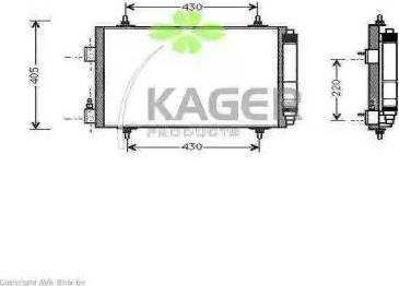 Kager 945070 - Kondensators, Gaisa kond. sistēma autodraugiem.lv