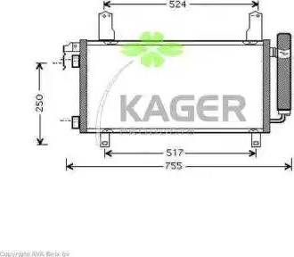 Kager 945248 - Kondensators, Gaisa kond. sistēma autodraugiem.lv