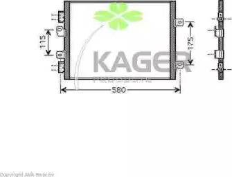 Kager 946053 - Kondensators, Gaisa kond. sistēma autodraugiem.lv